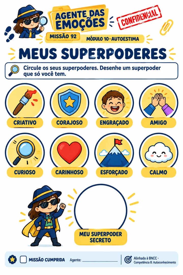 Missão 92 · Meus Superpoderes: circular as próprias qualidades